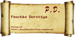 Peschke Dorottya névjegykártya